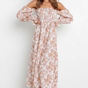 Petal & Pup Off-Shoulder Floral Maxi Dress